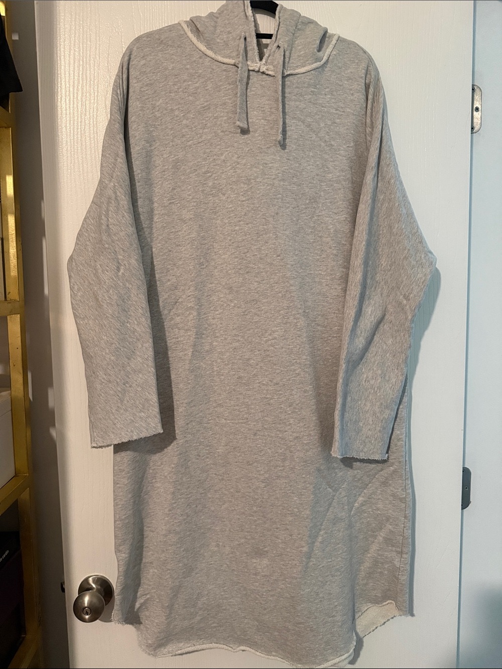 Frank & Eileen Light Gray Hooded Sweatshirt Tunic